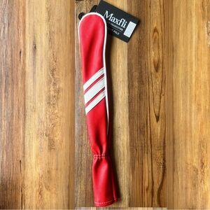 Maxfli NEW Vintage Headcover Alignment Pole Red and White SKU#H24156